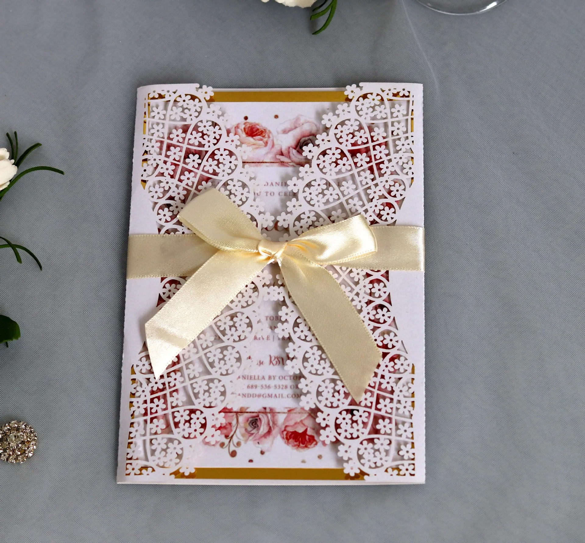 luxurious unique letterpress invitations for wedding party quinceanera invitations cards