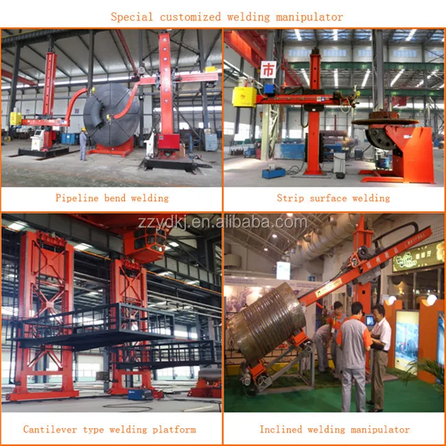 Welding Oil Water Pipe Tank Manipulator And Welding Platform