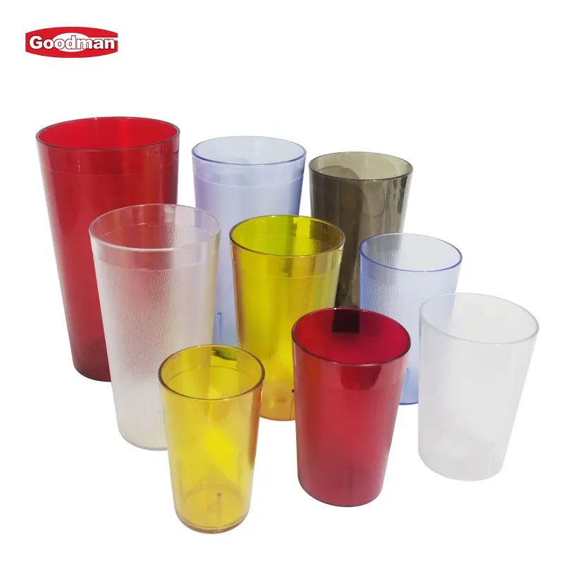 Wholesale reusable plastic beverage cup colorful custom tumbler cups