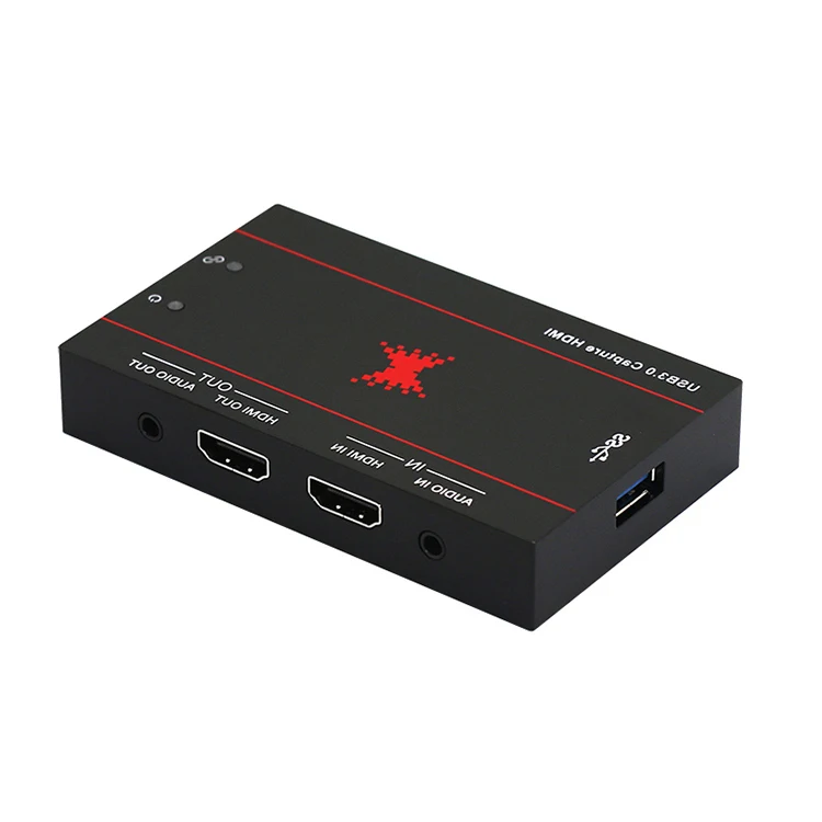 
Hot selling plug&play game capture 4K hdmi to usb 4K HDMI output video grabber 