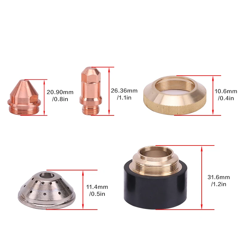 Yk-100 Huayuan Plasma Torch YK100103 Electrode and Nozzle for Plasma machine Source or LGK-100IGBT