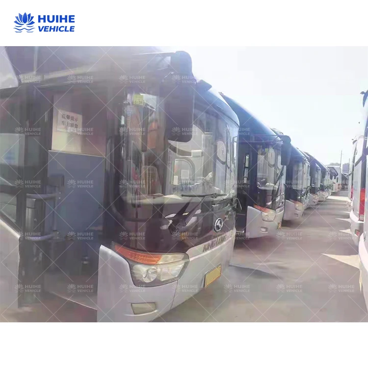  Подержанный короткий школьный автобус Kinglong для saleZK6129 49 сидений