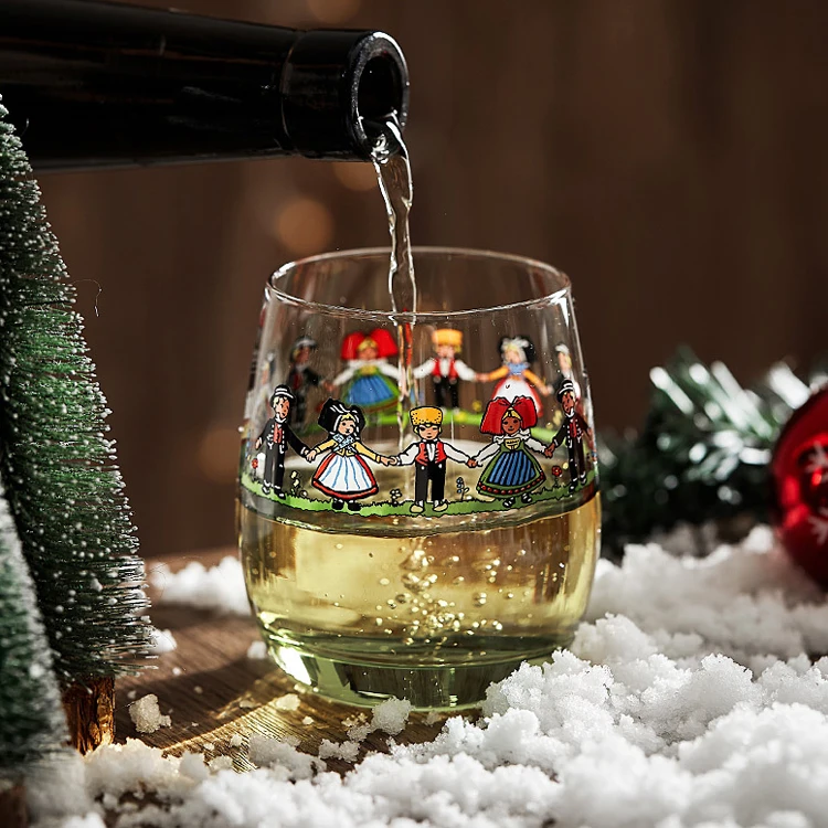 Стакан для маленького человека из Эльзаса, прозрачный стакан для питья в скандинавском стиле, стакан для вина без стакана