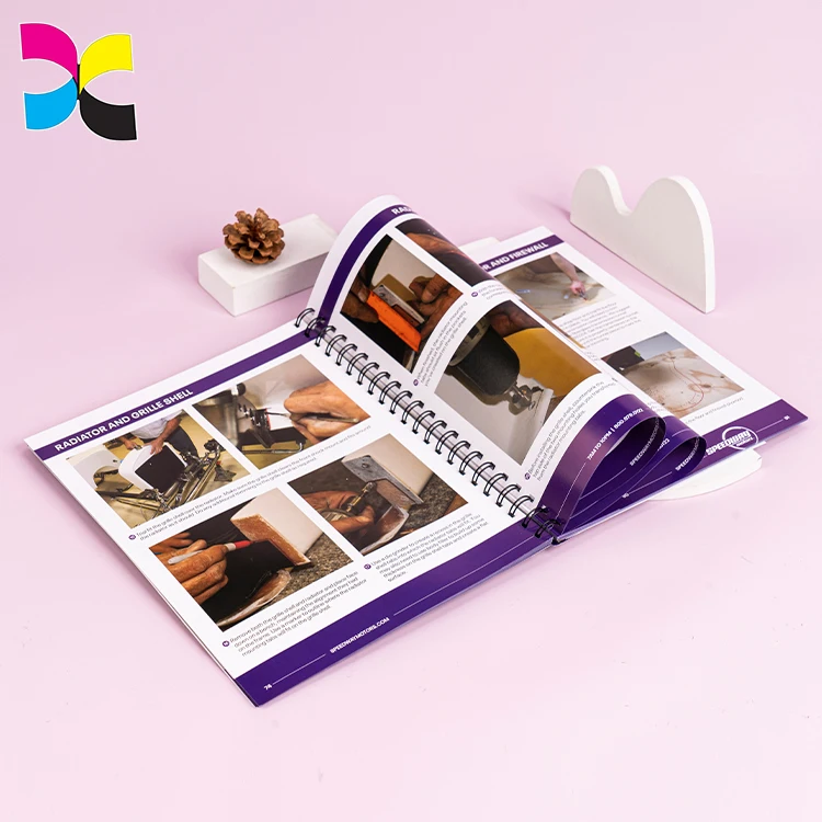 China custom oem YO bind bound hard cover spiral book printing