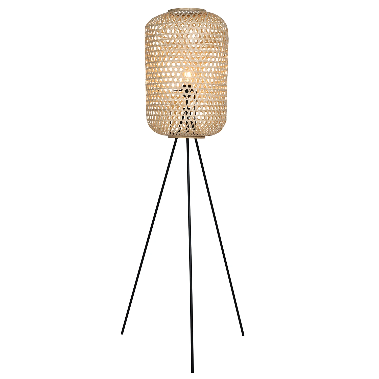 Natural Rattan creative sofa decorative exe protection creative led standing floor lamp fo living room or bedside bedroom