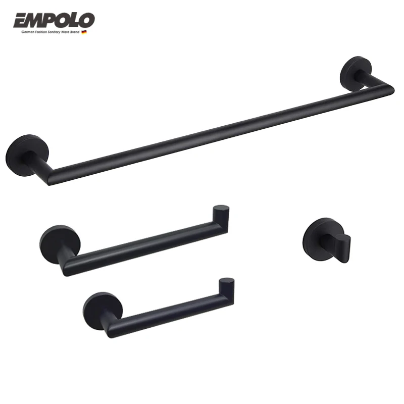 Modern Nordic China Luxury Wall Mounted Towel Ring Shower Decor Product Set 4 pcs Fittings Hotel Toilet Bathroom Accessories Set