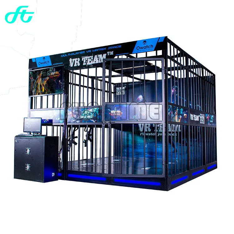High Quality Virtual Reality Shooting Game Vr Shooting Gun Game Simulator 4 Player 9d Vr Shoot Game Arcade