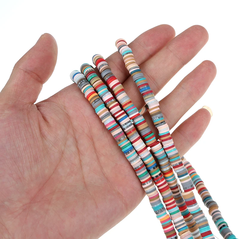 
handmade environmental polymer clay beads, heishi beads polymer clay disc spacer beads 