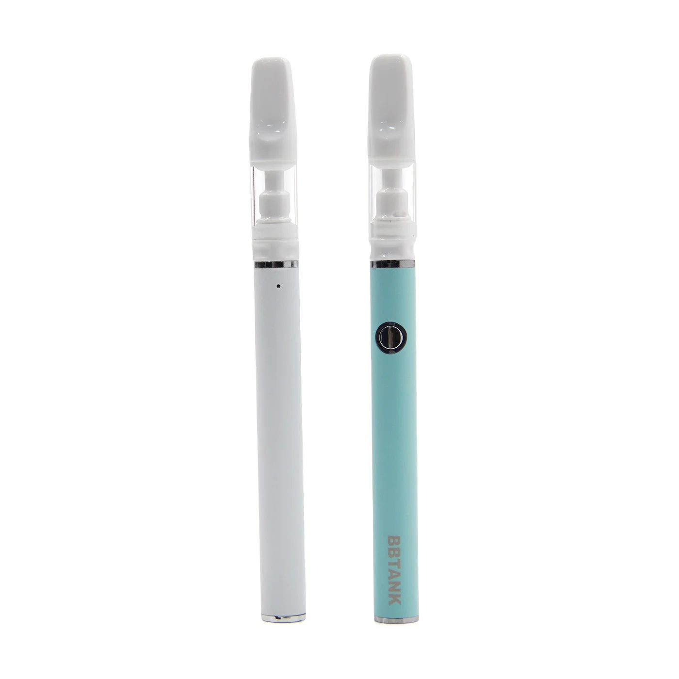 BBTANK T530  Custom White Portable CBD Oil Vaporizer Pen Full Ceramic 1ml CBD Vape Pen .5 ml Vape Cartridge