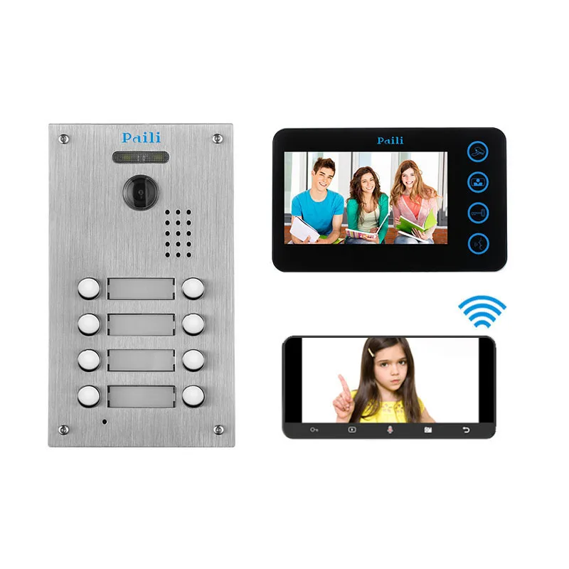 Smart doorbell wifi wired video intercom door ring security camera bell