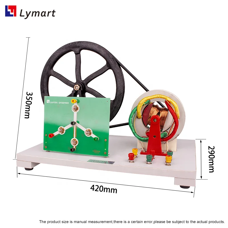 3 phase dc 6v 7w hand driven ac power generator