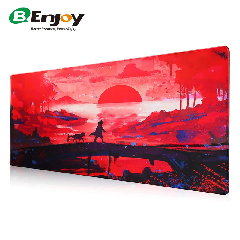 High Quality Custom Personalized Anime Big Large Size Rubber Neoprene  Water Resistant  Sublimation Gamer Gaming Mouse Pad