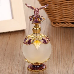 25ml Vintage Patented Metal Hummingbird Perfume Bottle Glass Pocket  Essential Oil Refillable AttarBottles Table Home Decoration