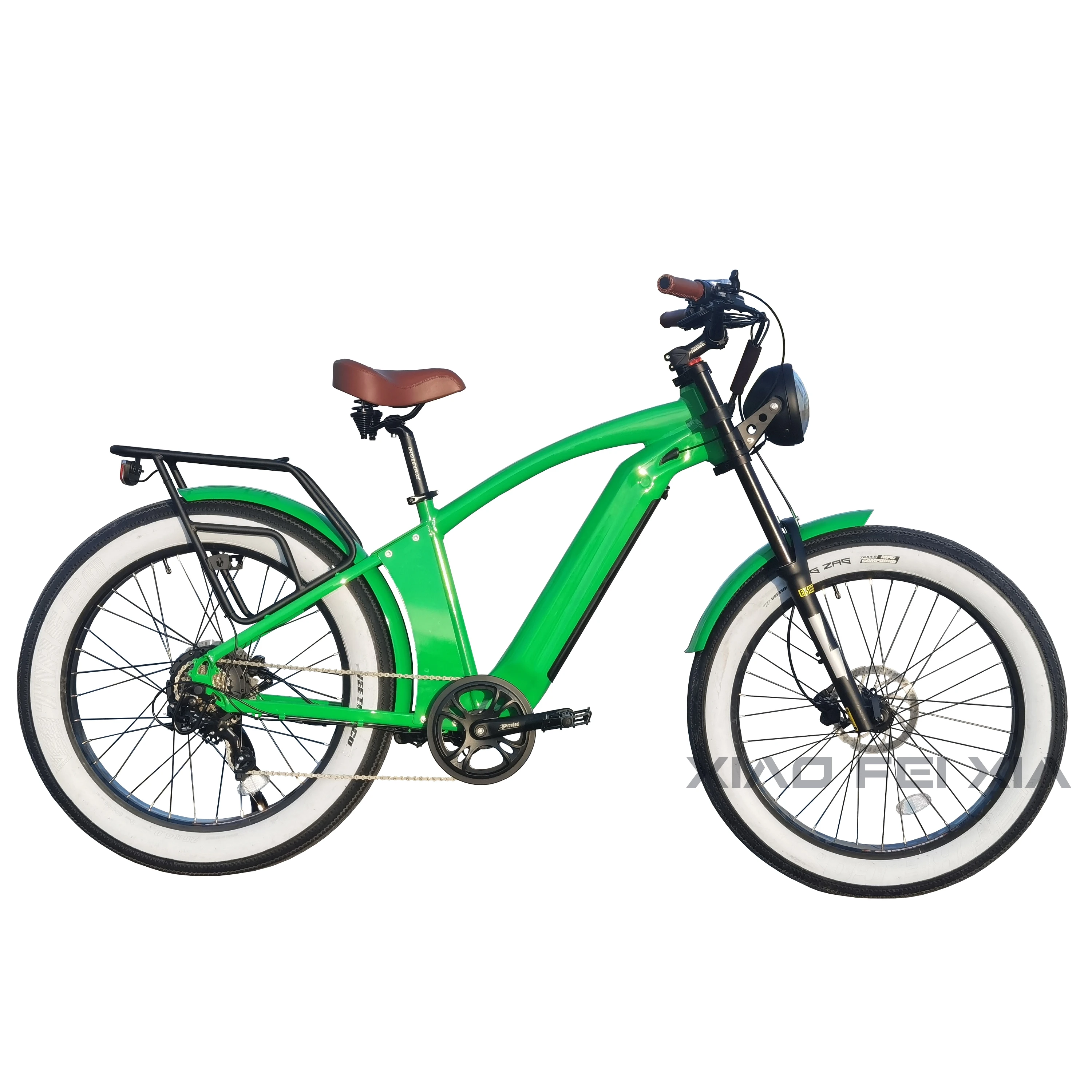 20Ah Lithium Battery 60V 1000W New Hybrid Bicycle 26' Tire Fat Beach Cruiser Ebike Step Over Electric City Bike for Adults