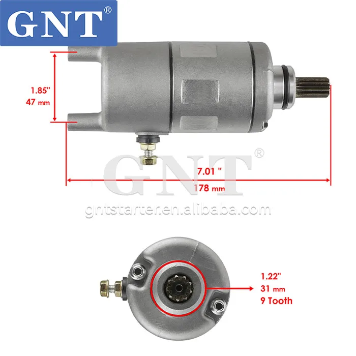 12V Starter for Yamaha Big Bear Tracker 59V-81800-00-00 59V-81800-61-00 4XE-81800-00-00 3GH-81800-01