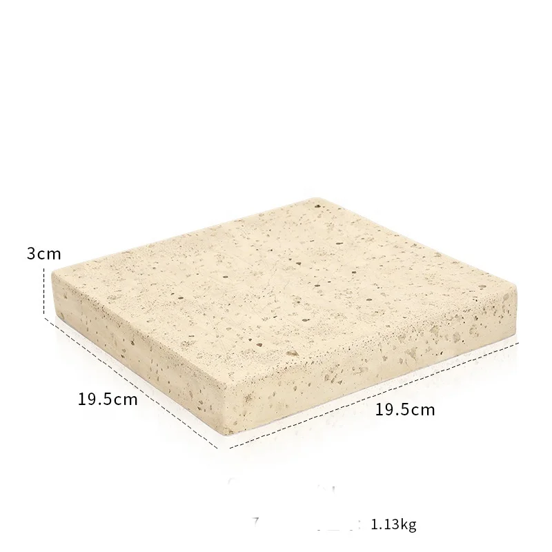 Top quality natural square stone jewelry displays stands earring holders display stand sets