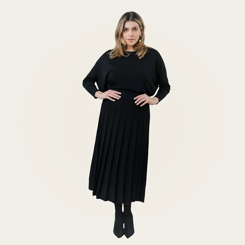 2024 Women Maxi Skirts Female Knitted Long Dress Solid Color Knitting Skirt XS-3XL Plus Size Woman Autumn Winter Skirts