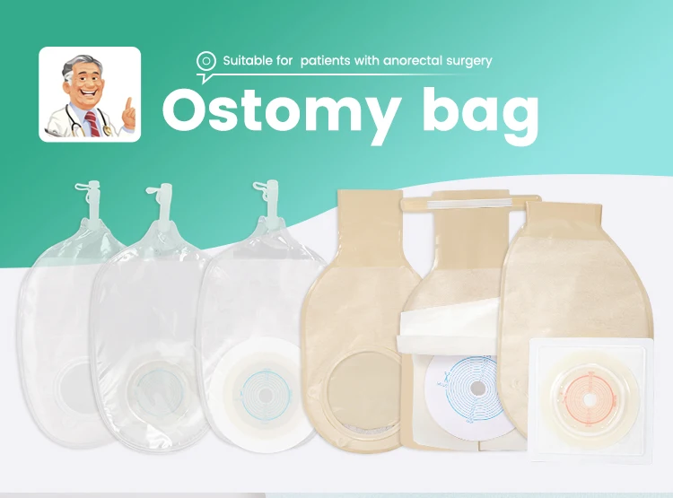 Trummed One Piece Stoma Ostomy Bag 1 Piece Colostomy Bag Drainage