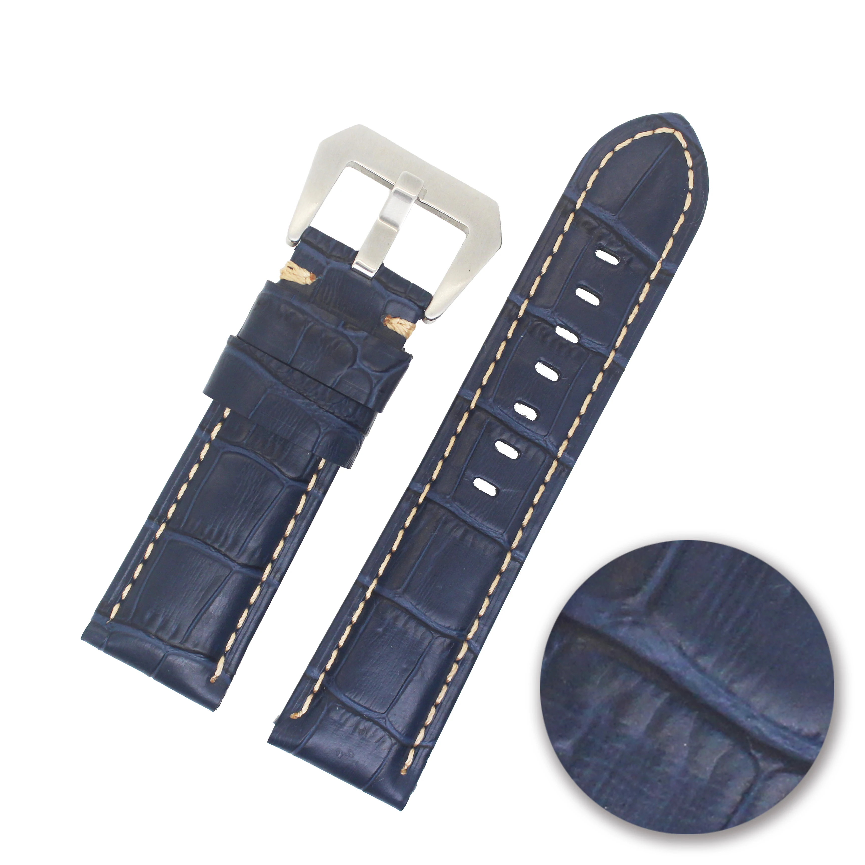 vintage high-quantity oily skin first layer Genuine leather watch straps 28mm watch band