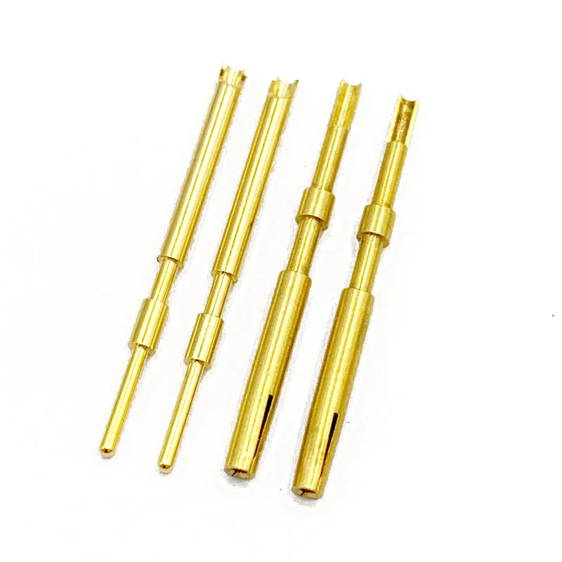 Контактные контактные штифты разъема 1,0 мм, прямые продажи с завода, твердая игла с внутренним диаметром, латунь