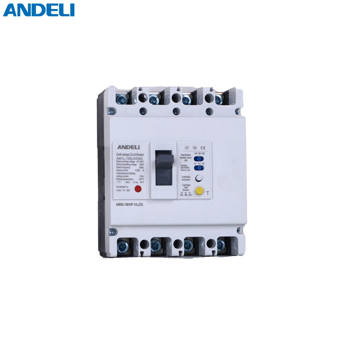  ANDELI AM1L-125/4300 10 16 20 25 32 40 50 63 80 100 amp электрический выключатель elcb 60a 100a