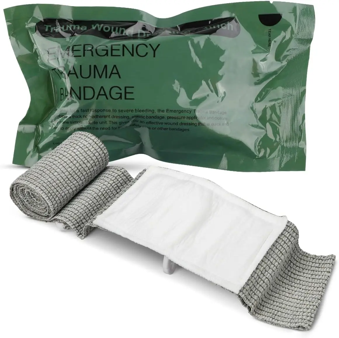 Tactical Outdoor Emergency Trauma Hemostatic Israeli Bandage Rapidly Stop Bleeding and Save Lives