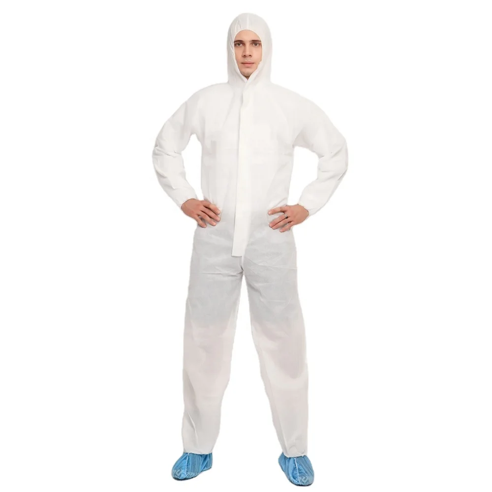 Cleanroom Industrial Food Factory Washable Anti Static Coverall Cleanroom Jumpsuit With Hood Esd Clothing Suit Anti-static Jumps