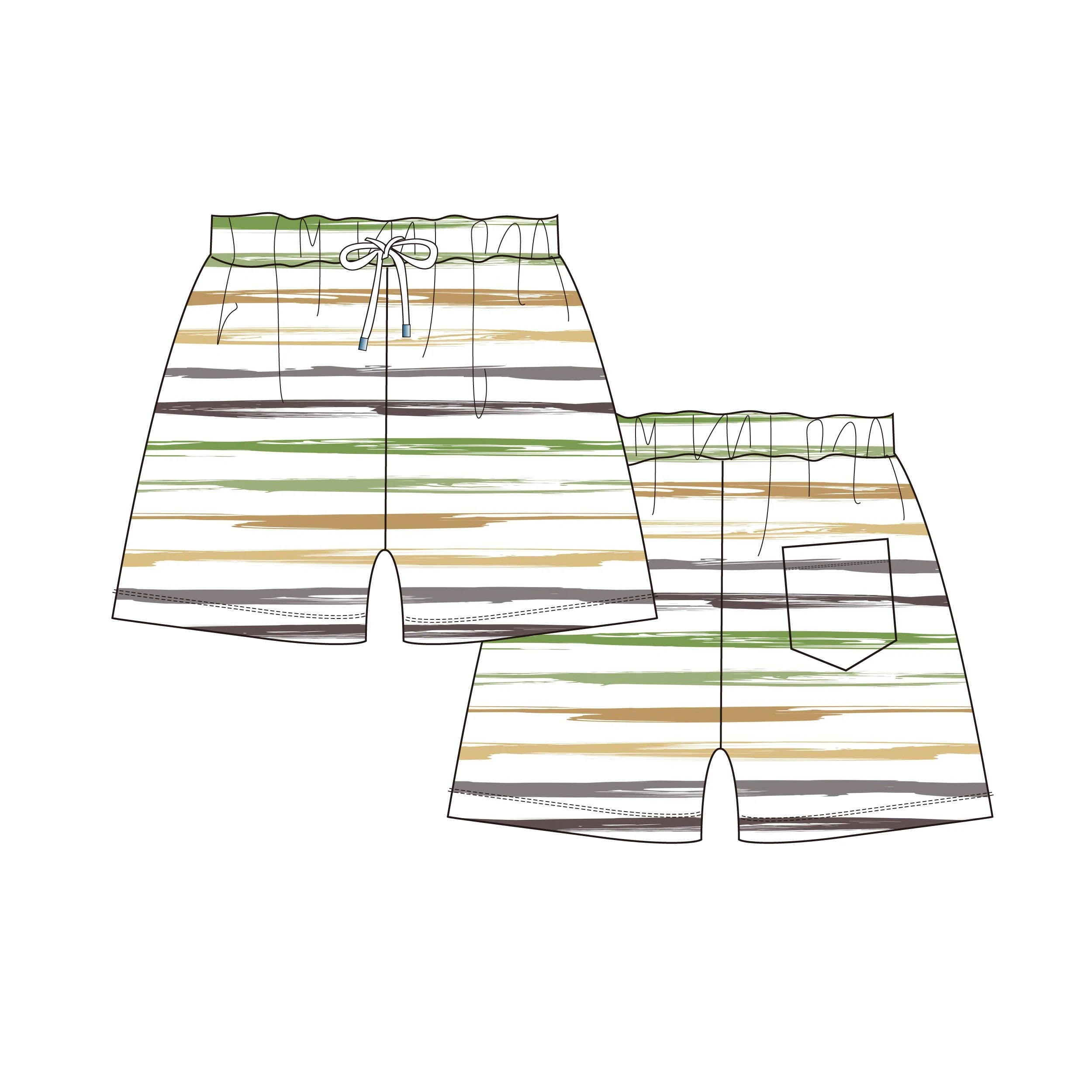 Customize Your Brand Logo Print New Summer Beach Swimming Kids Swim Trunks Boys