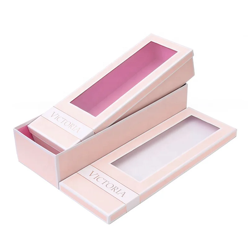 Heart of Love Packaging rose Gift window flower rectangular rose gold paper gift box