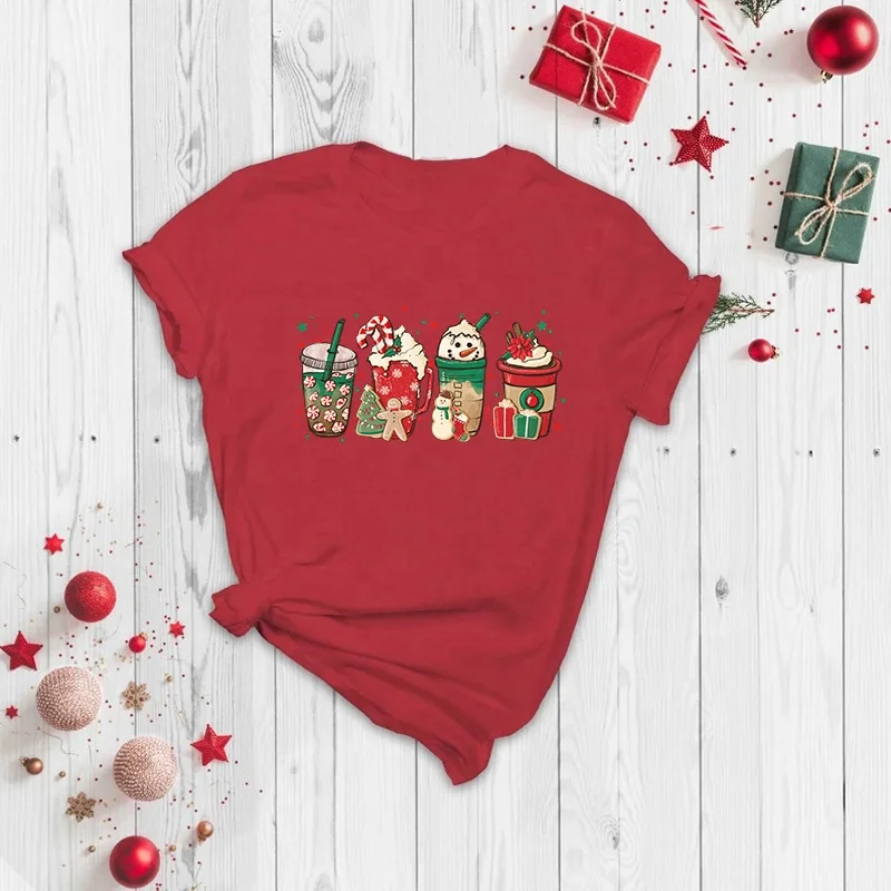 New design Dtf Transfer Christmas Vinyl Heat Press Transfer Designs For T-shirt Iron Transfers For Clothing