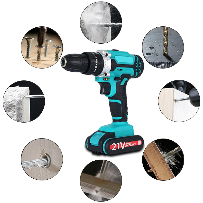 LANDSEA Power Tool Wireless 20V One Year Warranty Cordless Drill Set With Lithium Battery