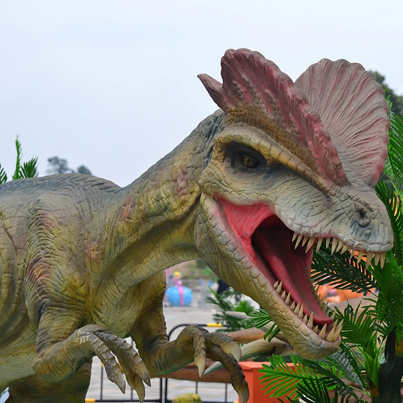 DINOSKY Dilophosaurus Customizable Realistic Dino Robot for Commercial Entertainment Venues