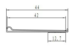 Extrusion self adhesive label holder,extrusion data price strip, flat label holder