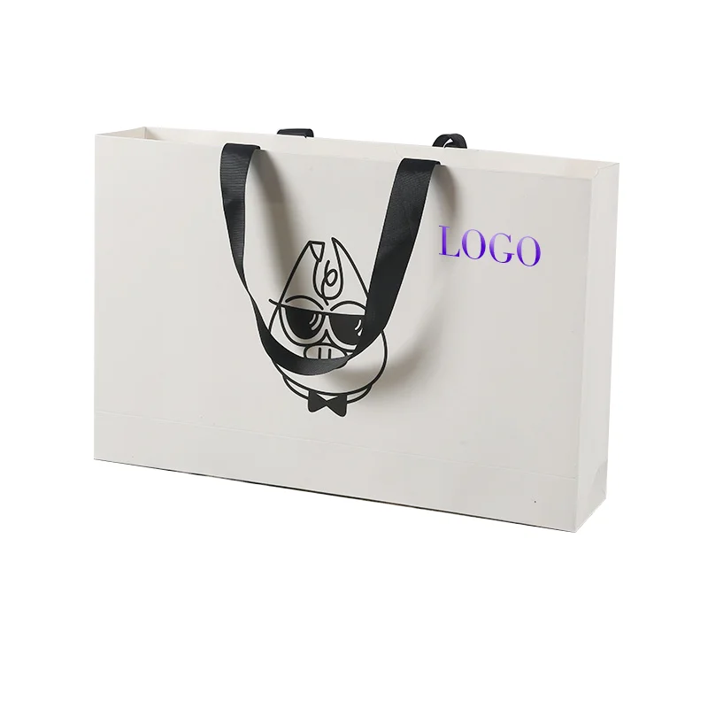 12. Extra large paper bags shopping gift bag logo printing kraft bag with twisted 6