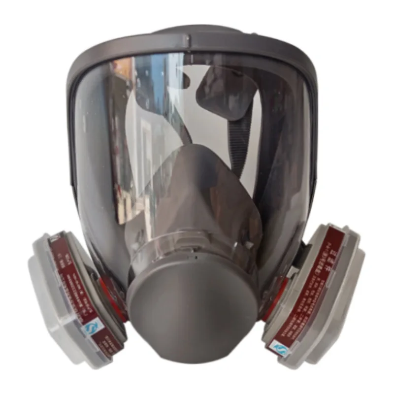 Self-priming filtering type Protective Industrial Full Face Gas Mask for Chemical Environment