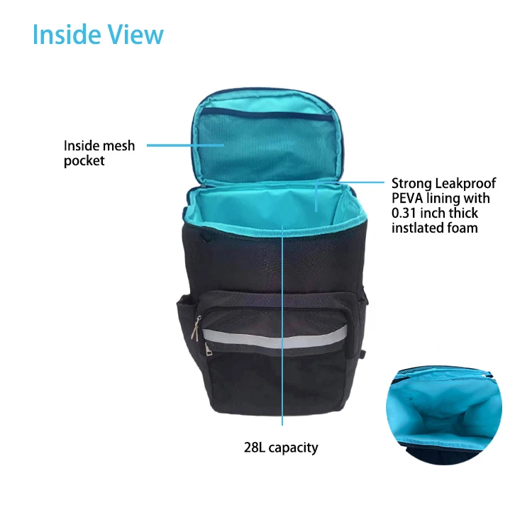 Wholesale Sublimation Isothermal Cooler Backpack 26 Can Beer Golf Food Camping Picnic Bag Multifunctional Ice Backpack Cooler