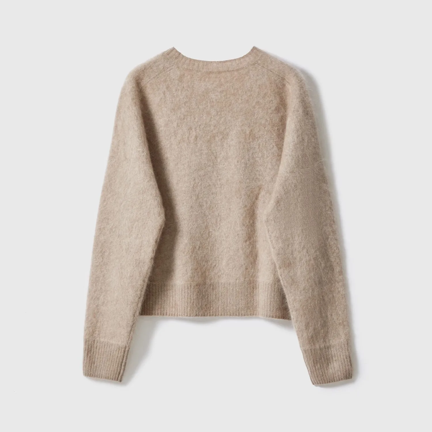 2024 New KYT Knitting cashmere fluffy fuzzy alpaca sweater for winter.