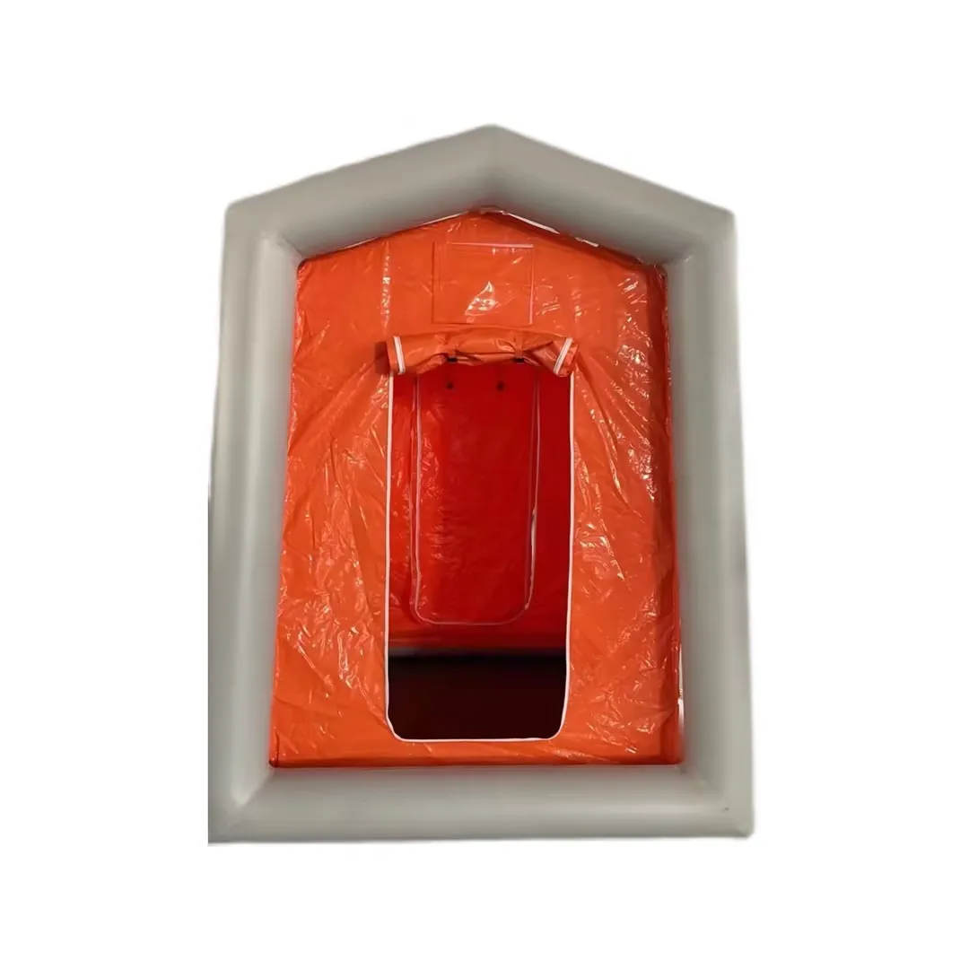 Emergency Medical Inflatable PVC Tent for Outdoor Disinfection & Decontamination Civil Relief Rescue One Bedroom Fabric Camping