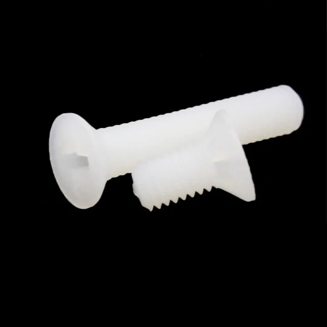 China Made New High Quality White nylon Countersunk machine wire screw