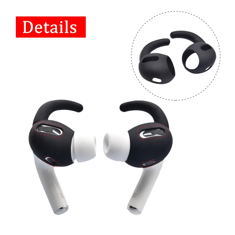 Hot Selling Anti-lost Silicone Ear Hooks Premium Silicone Ear Hangers Ear tips Covers for pods pro