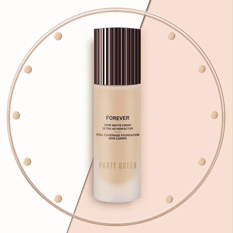 PARTYQUEEN 1#  High Perfection Skin-caring Luxury Foundation Cover Natural Liquid Foundation Face Long Lasting