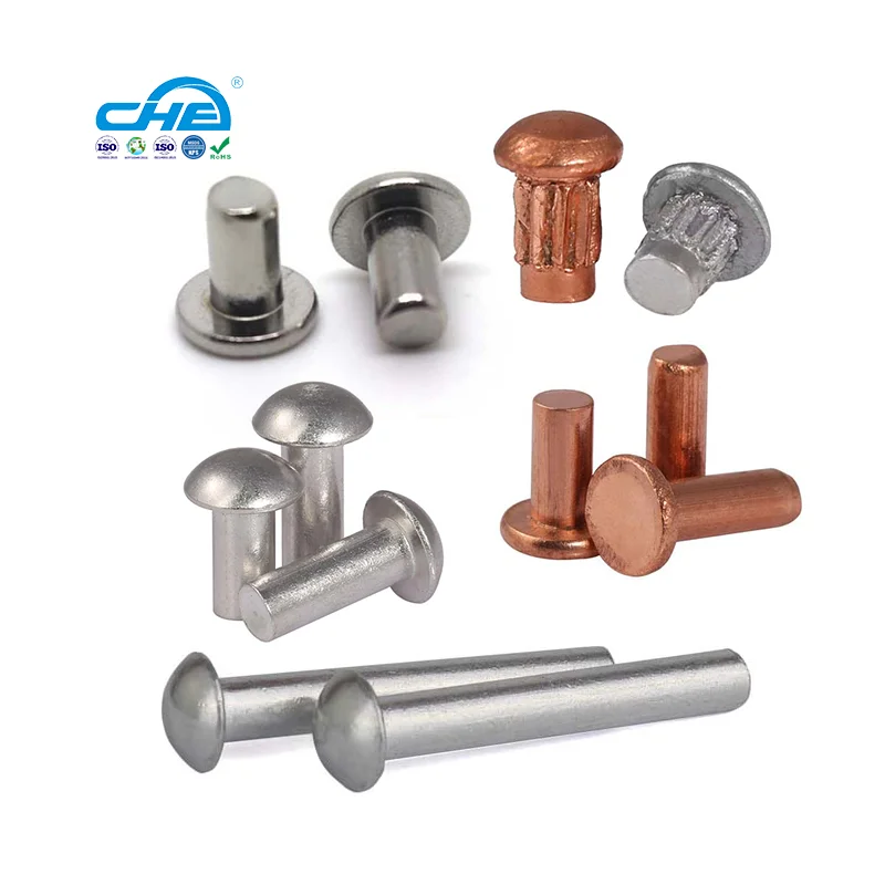 Металлические алюминиевые и железные заклепки с круглой головкой хвостовик JIS B 1213 однотонные 10 мм-36 мм