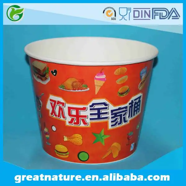 85oz 130oz 170oz  Popcorn Cup Fried Chicken Paper Bucket