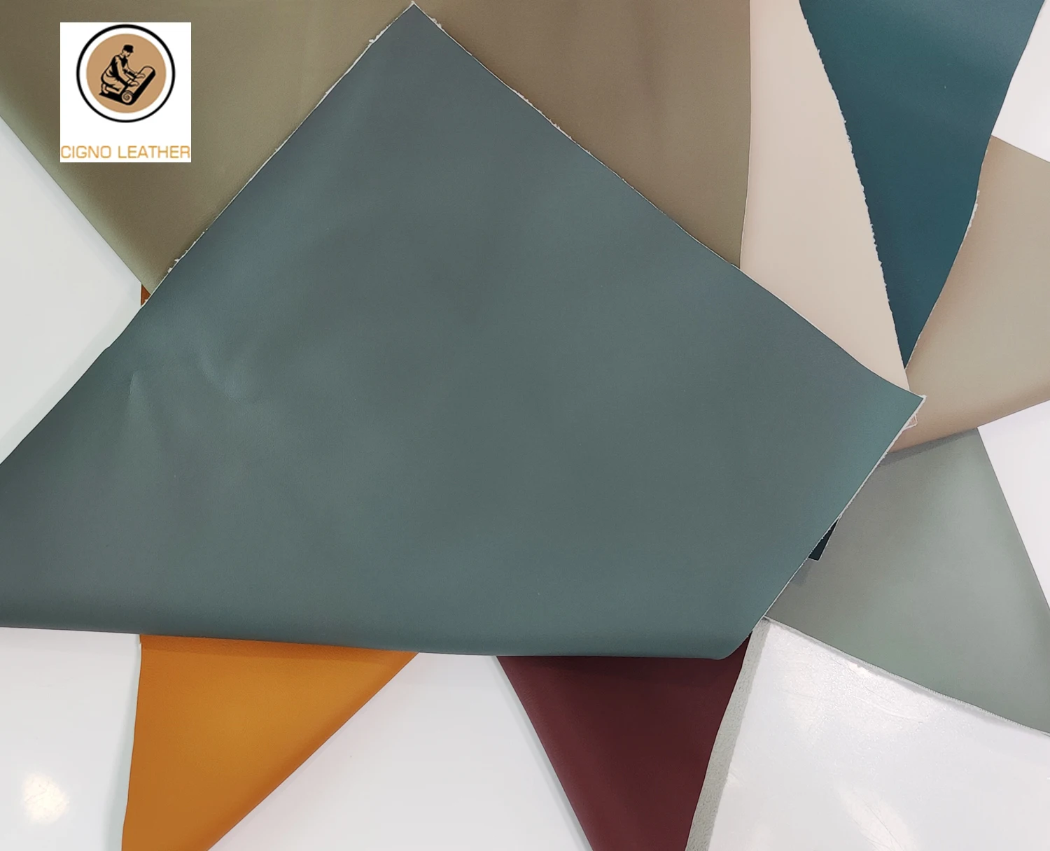 Eco-Friendly Faux Nappa Grain Fabric Waterproof PU Synthetic Leather Sofa Furniture Upholstery Solvent Silicone Stain Bags