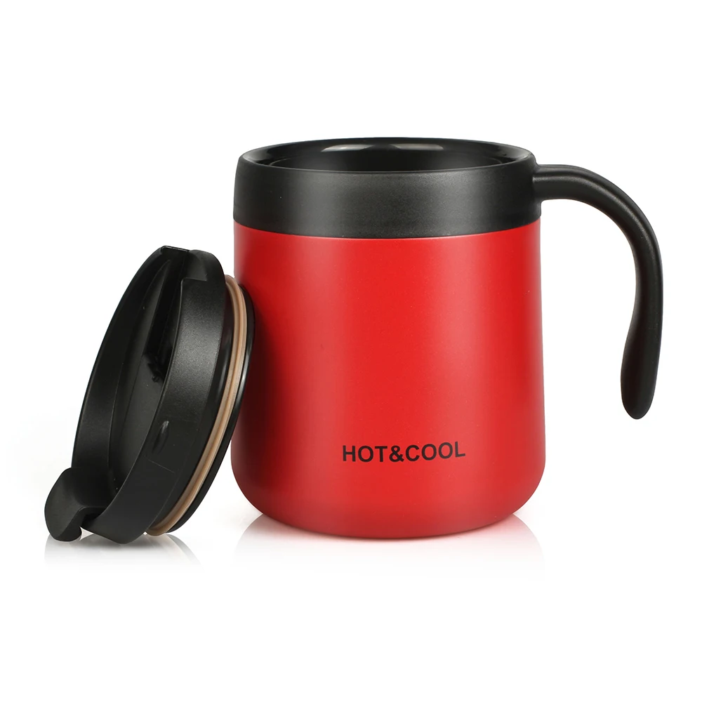 500ml Custom Travel Mug With Handle Stainless Steel Mugs Coffee Mug Warmer
