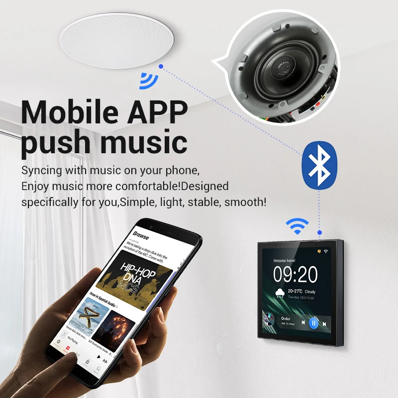 2023 Wall Switch UK Smart Home Control Panel With Zigbee Hub Smart Scene with built-in Alexa voice control