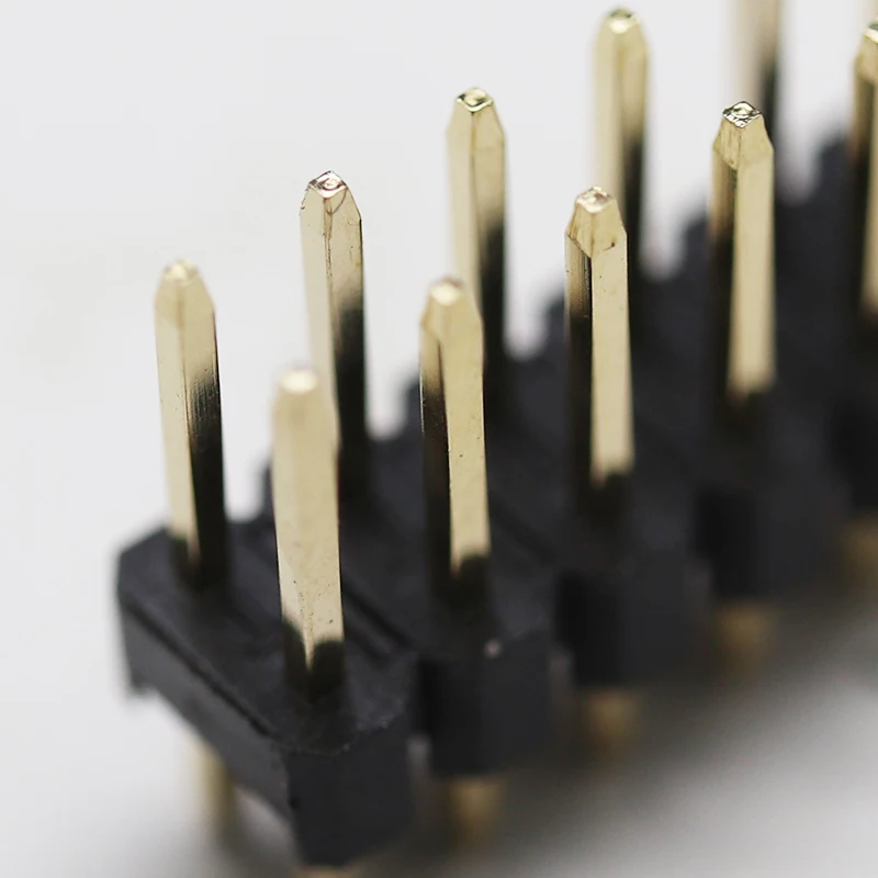 High quality connector 2.54mm single row solderless pin header idc 180 degree pin header connector Male Pin Header Connector