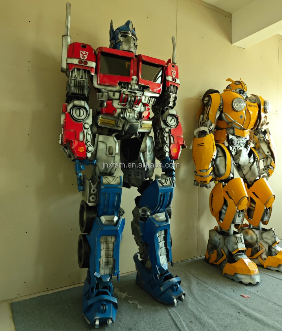 Halloween Led Robot costume  Cosplay 2.7m tall Led  marvel robot optimus prime Mascot Costumes For Adults Men