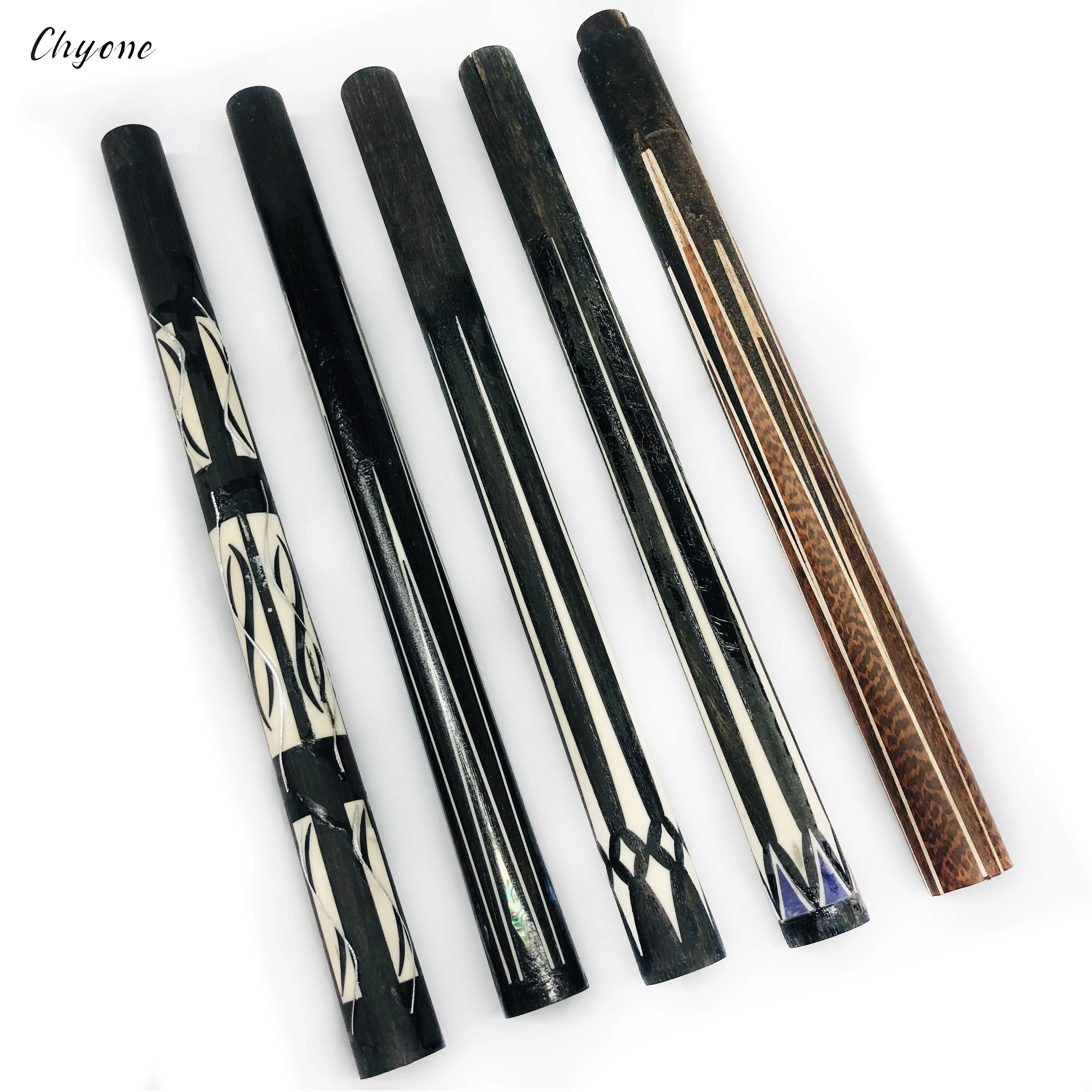 half-finished points inlay pool cue Chyone custom snake wood 3 cushion carom cues handmade billiard cue