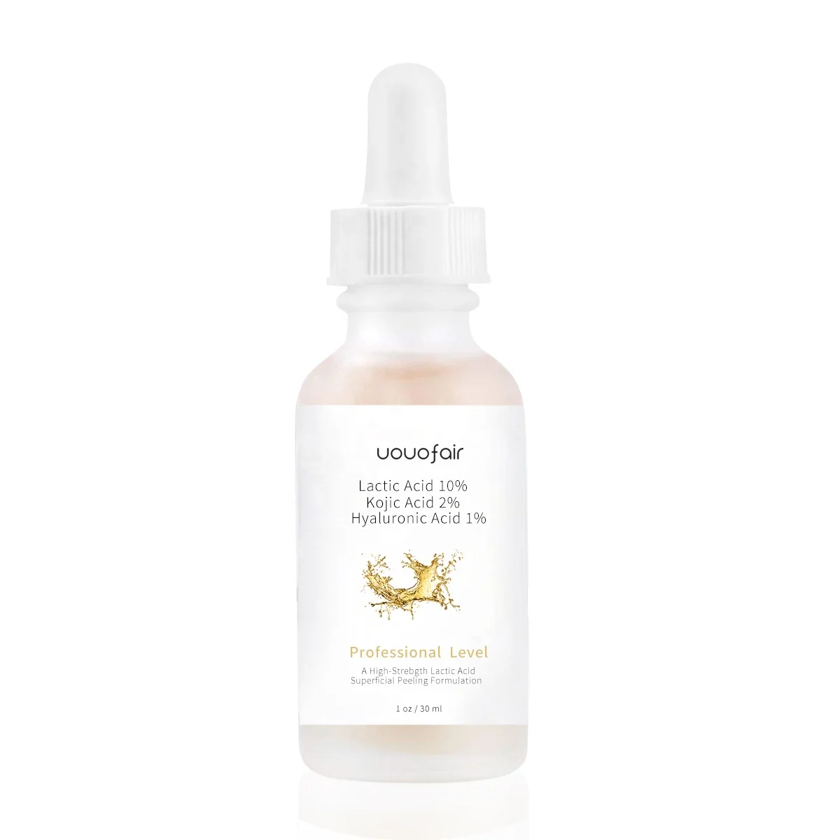 Private Label Custom Dark Spot Remover Skin Whitening Face Serum Lactic Acid Serum with Arbutin  Kojic Acid Niacinamide